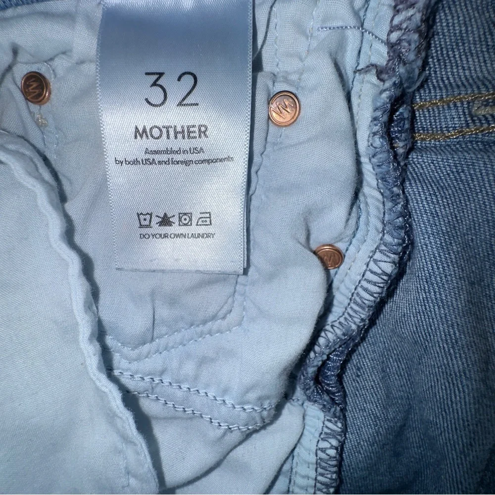 MOTHER The Twister Ankle Flare Jeans Across the Finish Line Size 32. Rise 10.5” - Picture 8 of 12